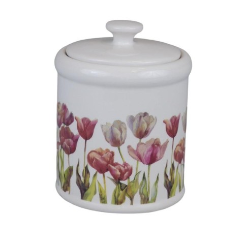 BARATTOLO DISEGNI TULIPANO 10.7X10.7X15CM